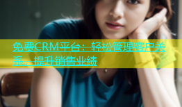 免费CRM平台：轻松管理客户关系，提升销售业绩