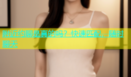 附近约聊是真的吗？快速匹配，随时聊天
