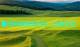 襄阳同城微信平台，快速交友