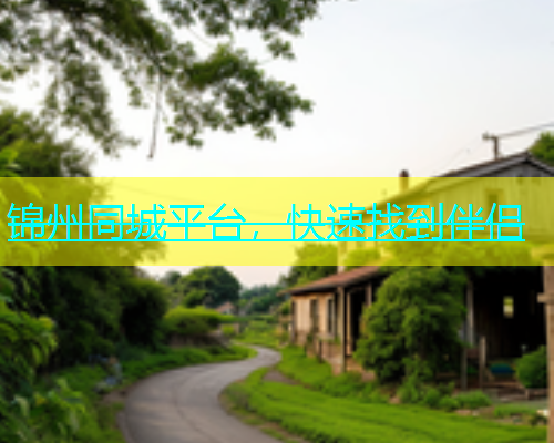 锦州同城平台，快速找到伴侣